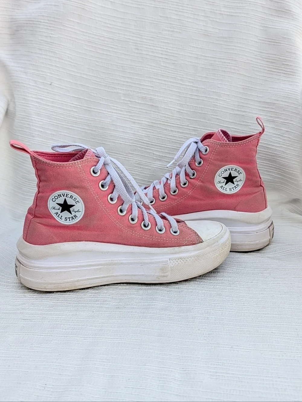 Converse Chuck Taylor All Star Platform High Top Sneakers - Pink Youth Size 3.5